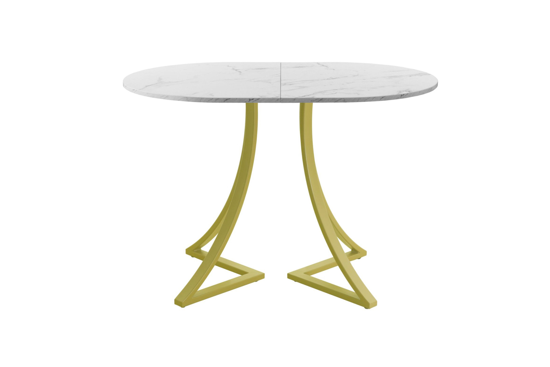 Обеденный стол AMC Elite (серии SLIM) / E24(1200) D3 (золото/Мрамор Кристалл)