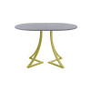 Обеденный стол AMC Elite (серии SLIM) / E24(1100) D3 (золото/Бетон Чикаго светло-серый)