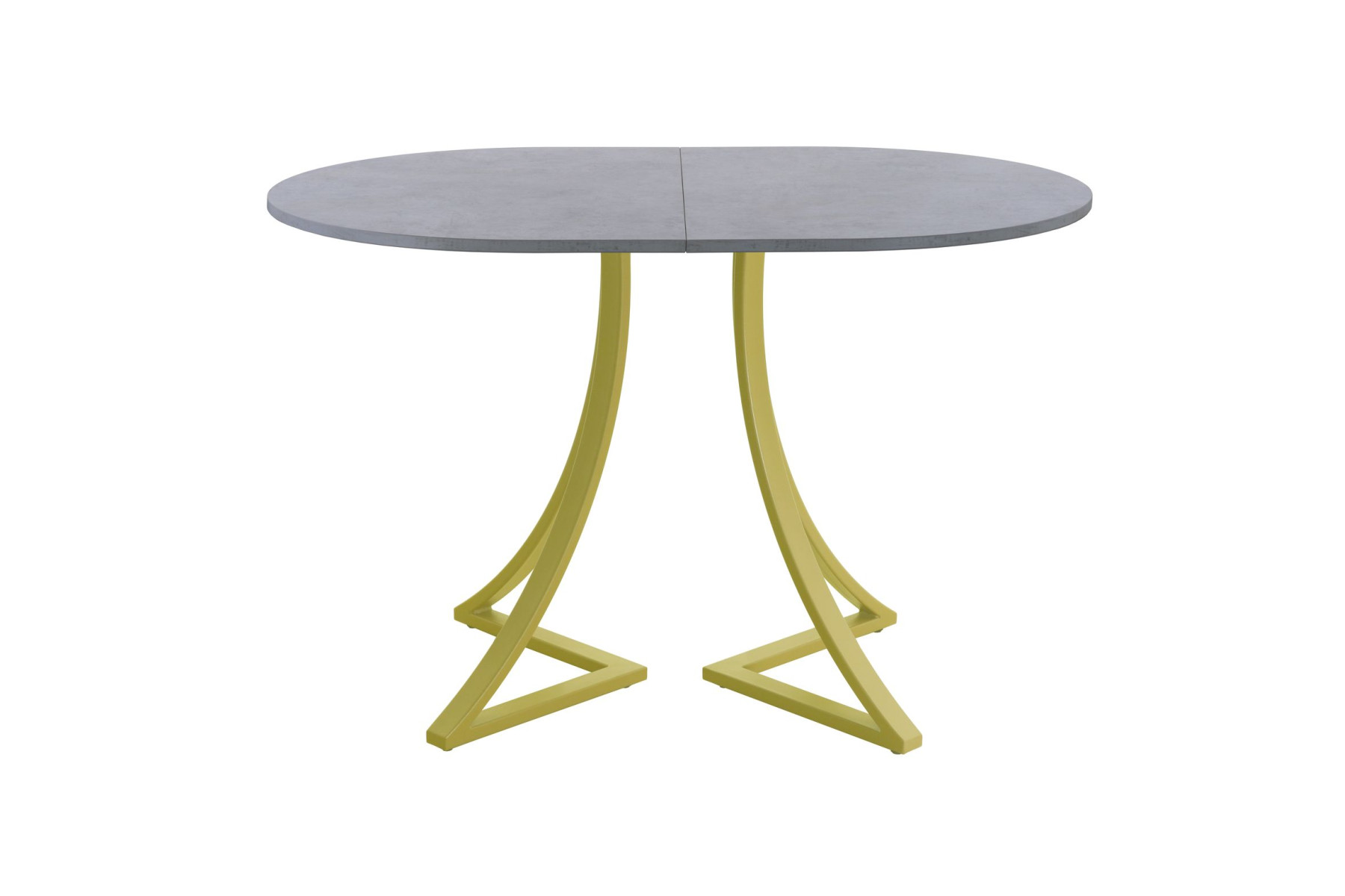 Обеденный стол AMC Elite (серии SLIM) / E24(1100) D3 (золото/Бетон Чикаго светло-серый)