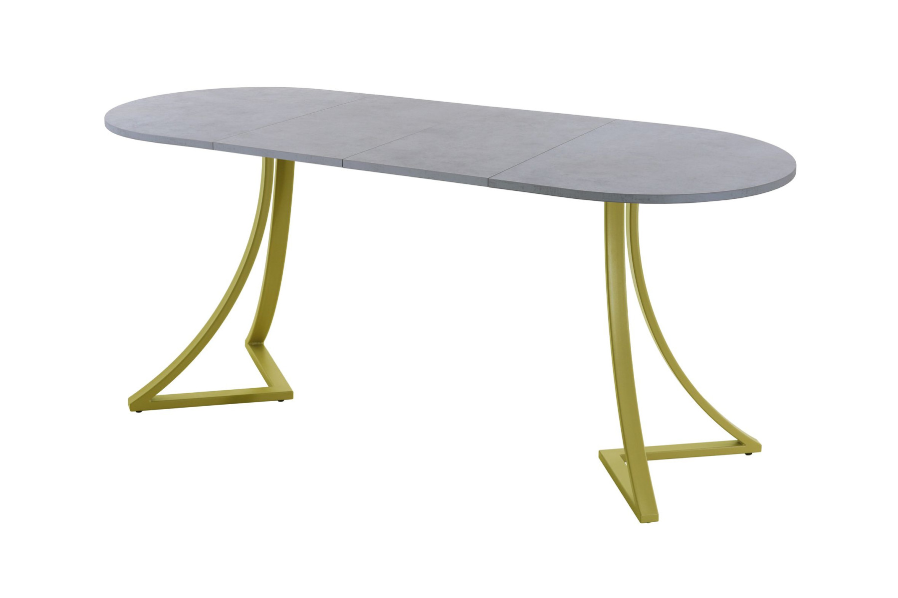 Обеденный стол AMC Elite (серии SLIM) / E24(1100) D3 (золото/Бетон Чикаго светло-серый)