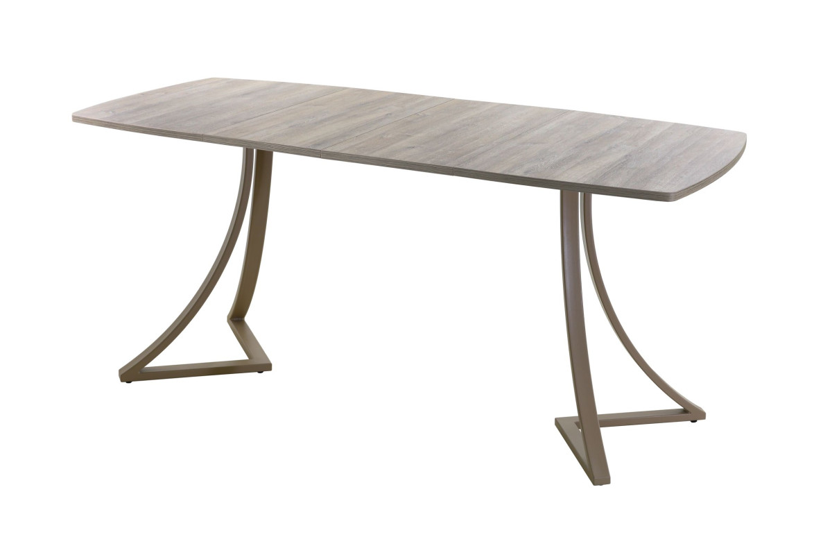 Обеденный стол AMC Elite (серии SLIM) / E24(1200) D6 (капучино/Дуб Уайт-Ривер песочно-бежевый)