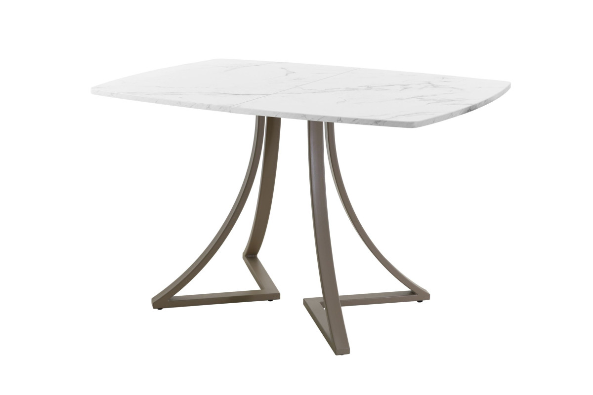 Обеденный стол AMC Elite (серии SLIM) / E24(1200) D6 (капучино/Мрамор Кристалл)
