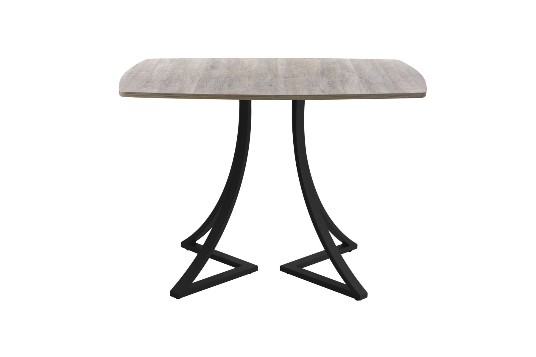 Обеденный стол AMC Elite (серии SLIM) / E24(1100) D6 (черный/Дуб Уайт-Ривер песочно-бежевый)