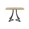 Обеденный стол AMC Elite (серии SLIM) / E24(1100) D6 (черный/Дуб Небраска Натуральный)