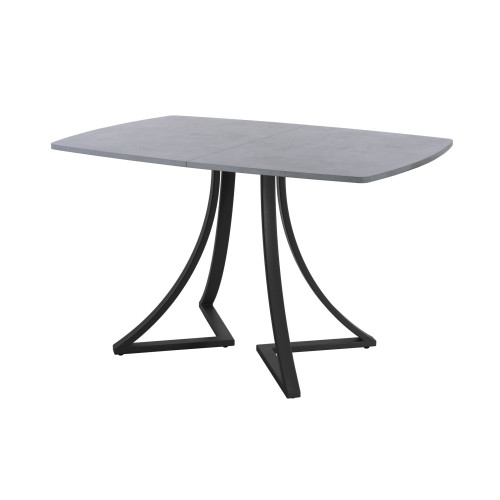 Обеденный стол AMC Elite (серии SLIM) / E24(1100) D6 (черный/Бетон Чикаго светло-серый)