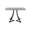 Обеденный стол AMC Elite (серии SLIM) / E24(1100) D6 (черный/Бетон Чикаго светло-серый)