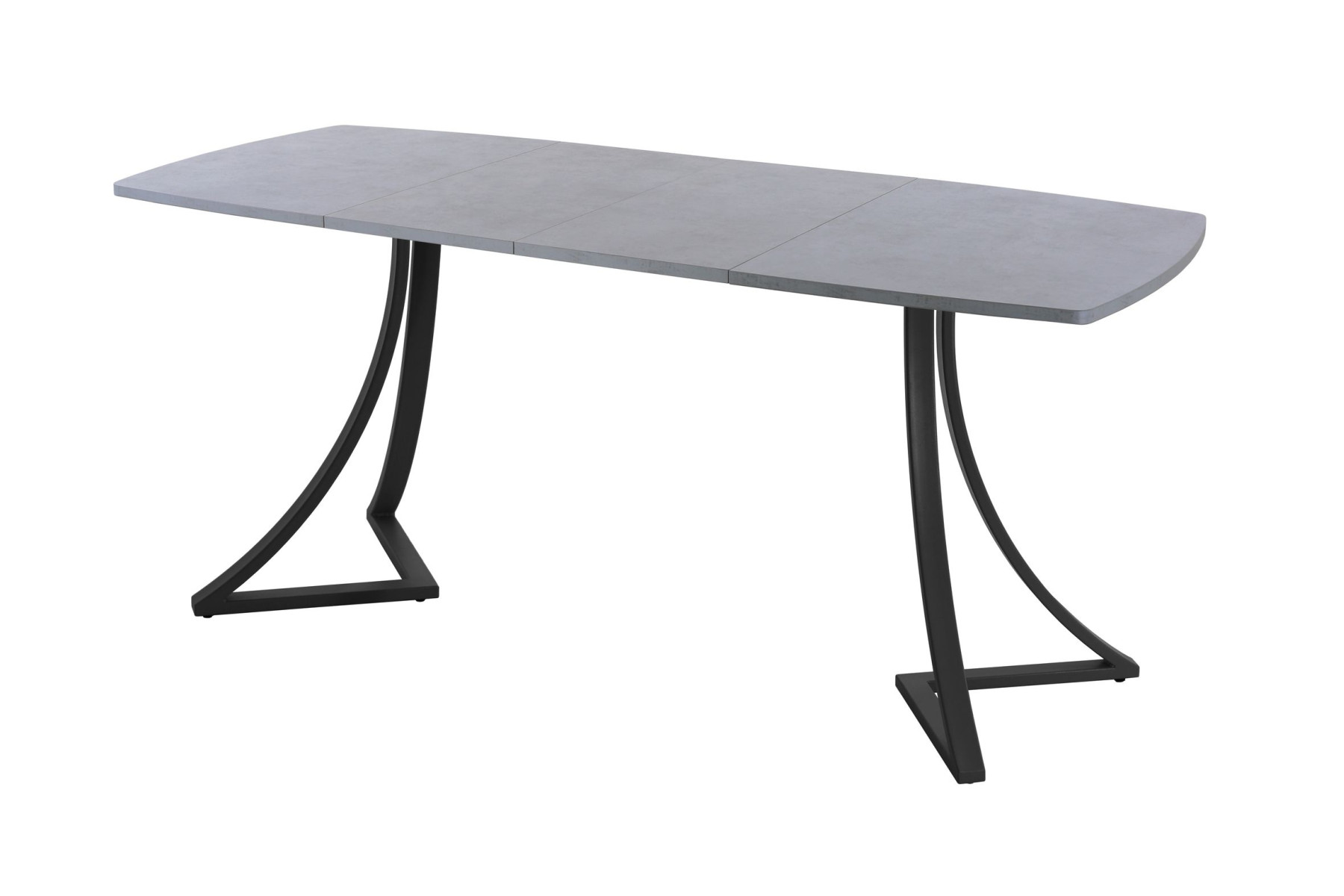 Обеденный стол AMC Elite (серии SLIM) / E24(1100) D6 (черный/Бетон Чикаго светло-серый)
