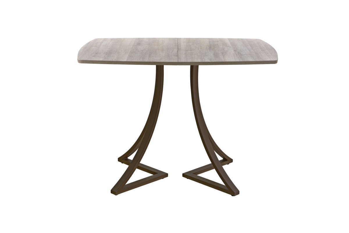 Обеденный стол AMC Elite (серии SLIM) / E24(1100) D6 (коричневый/Дуб Уайт-Ривер песочно-бежевый)