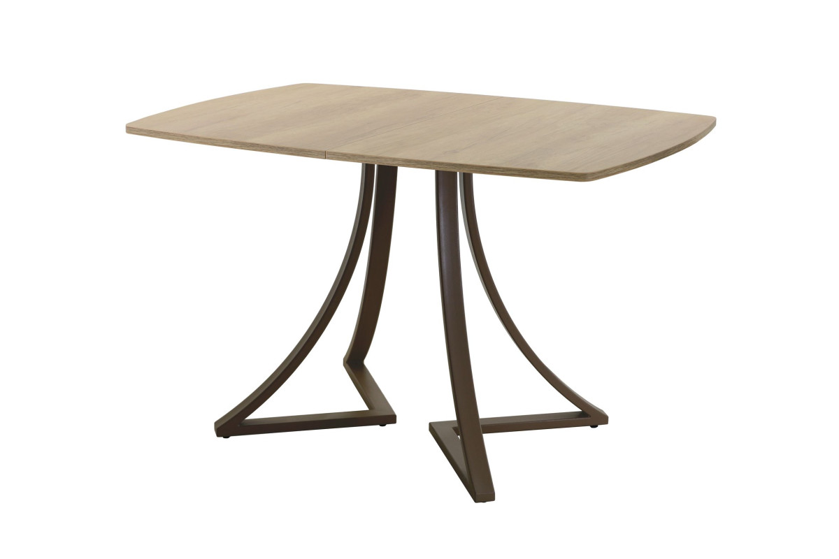 Обеденный стол AMC Elite (серии SLIM) / E24(1100) D6 (коричневый/Дуб Небраска Натуральный)