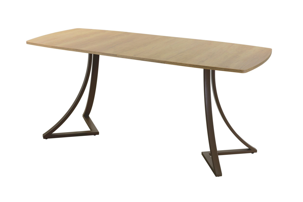 Обеденный стол AMC Elite (серии SLIM) / E24(1100) D6 (коричневый/Дуб Небраска Натуральный)