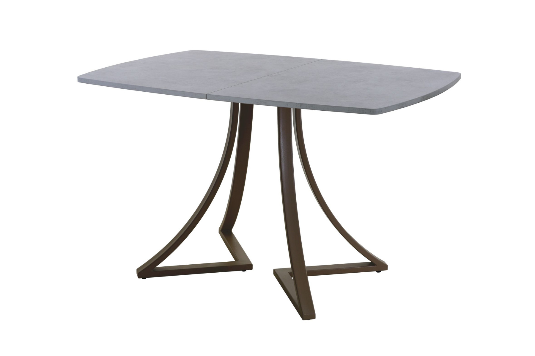 Обеденный стол AMC Elite (серии SLIM) / E24(1200) D6 (коричневый/Бетон Чикаго светло-серый)