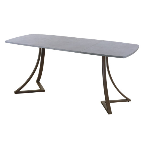 Обеденный стол AMC Elite (серии SLIM) / E24(1200) D6 (коричневый/Бетон Чикаго светло-серый)