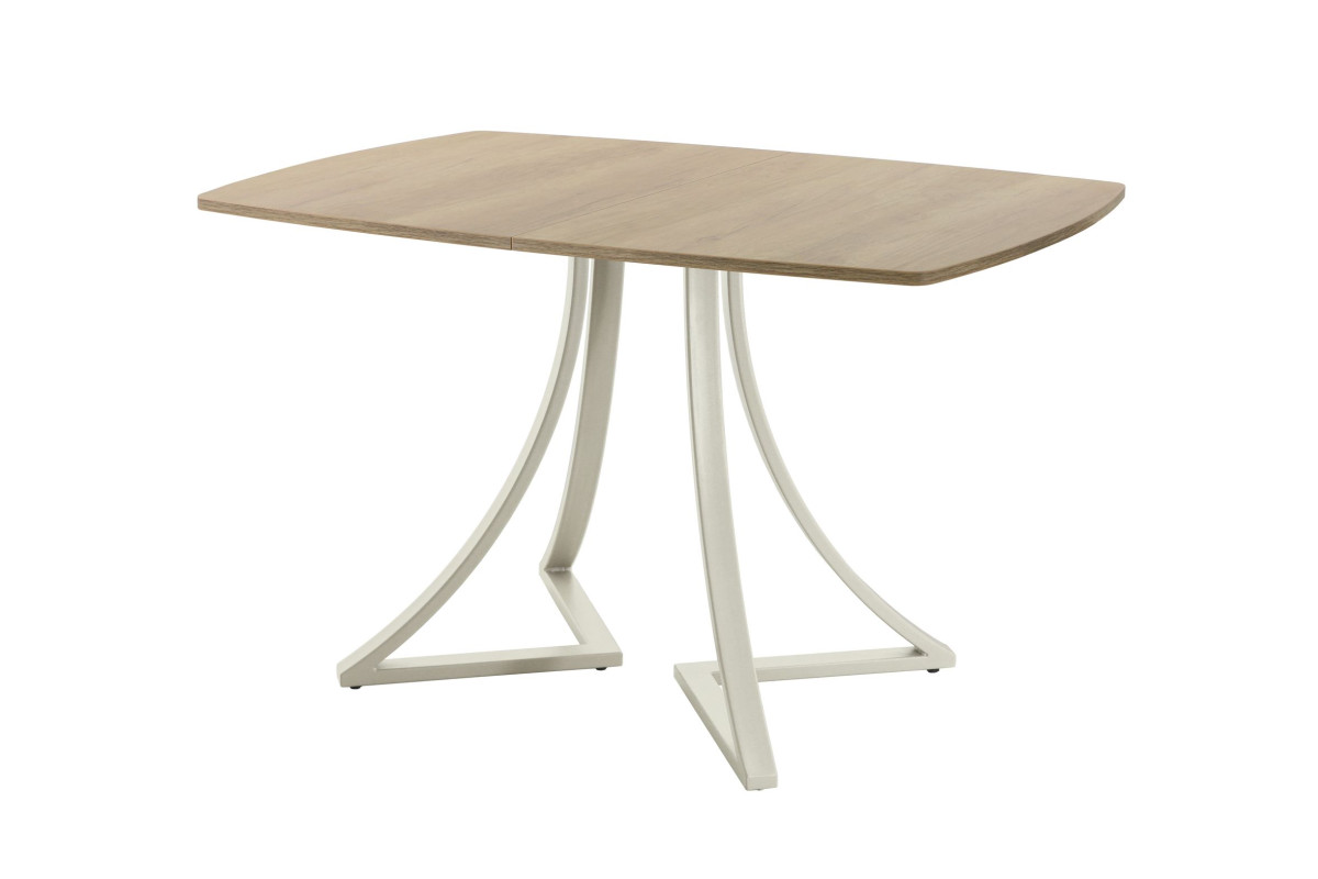 Обеденный стол AMC Elite (серии SLIM) / E24(1200) D6 (бежевый/Дуб Небраска Натуральный)