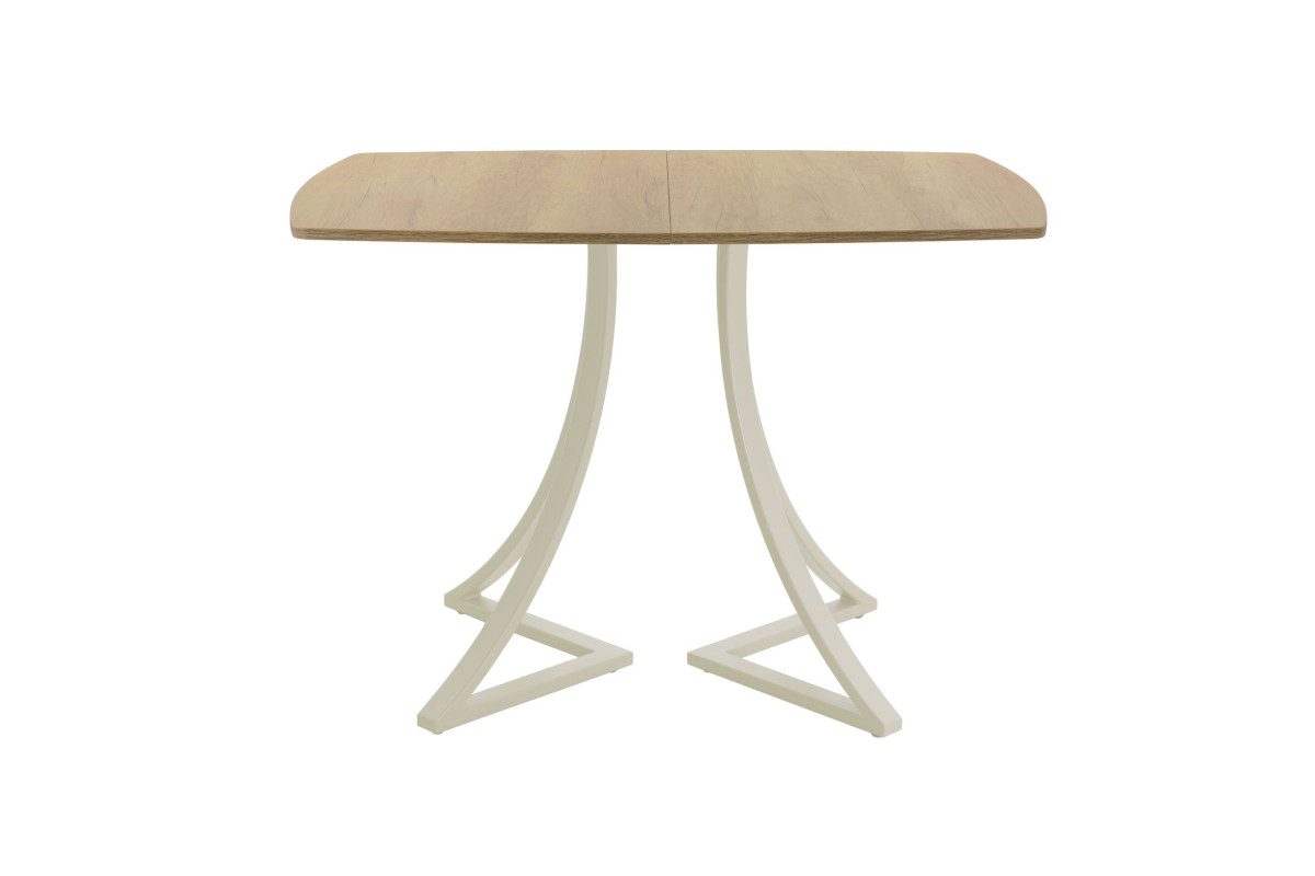 Обеденный стол AMC Elite (серии SLIM) / E24(1200) D6 (бежевый/Дуб Небраска Натуральный)