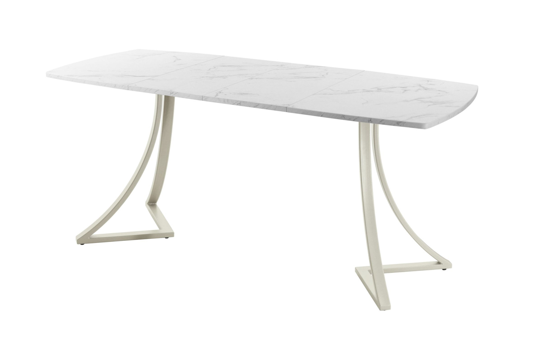 Обеденный стол AMC Elite (серии SLIM) / E24(1100) D6 (бежевый/Мрамор Кристалл)