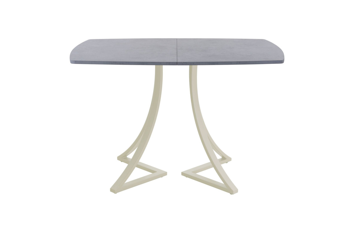 Обеденный стол AMC Elite (серии SLIM) / E24(1200) D6 (бежевый/Бетон Чикаго светло-серый)