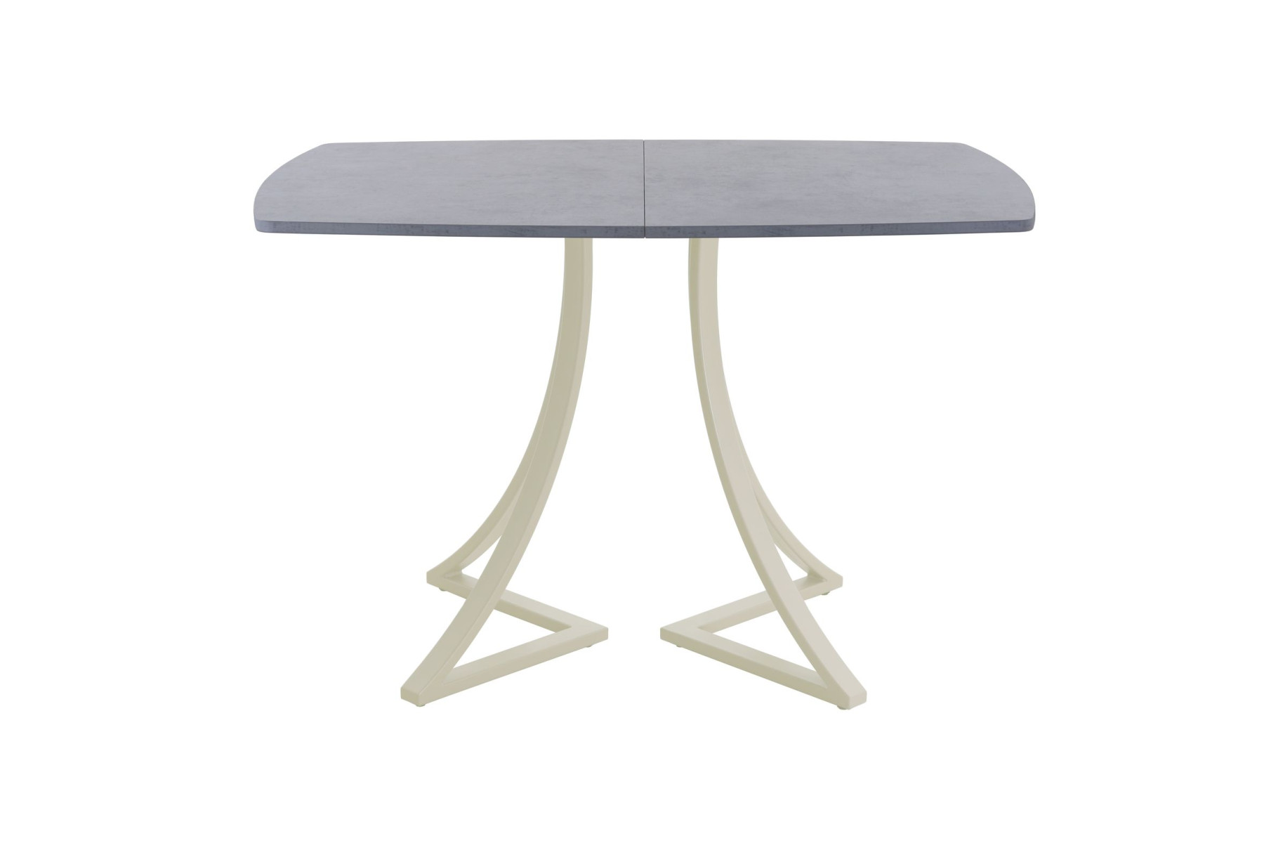 Обеденный стол AMC Elite (серии SLIM) / E24(1200) D6 (бежевый/Бетон Чикаго светло-серый)