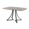 Обеденный стол AMC Elite (серии SLIM) / E24(1200) D6 (графит/Дуб Уайт-Ривер песочно-бежевый)