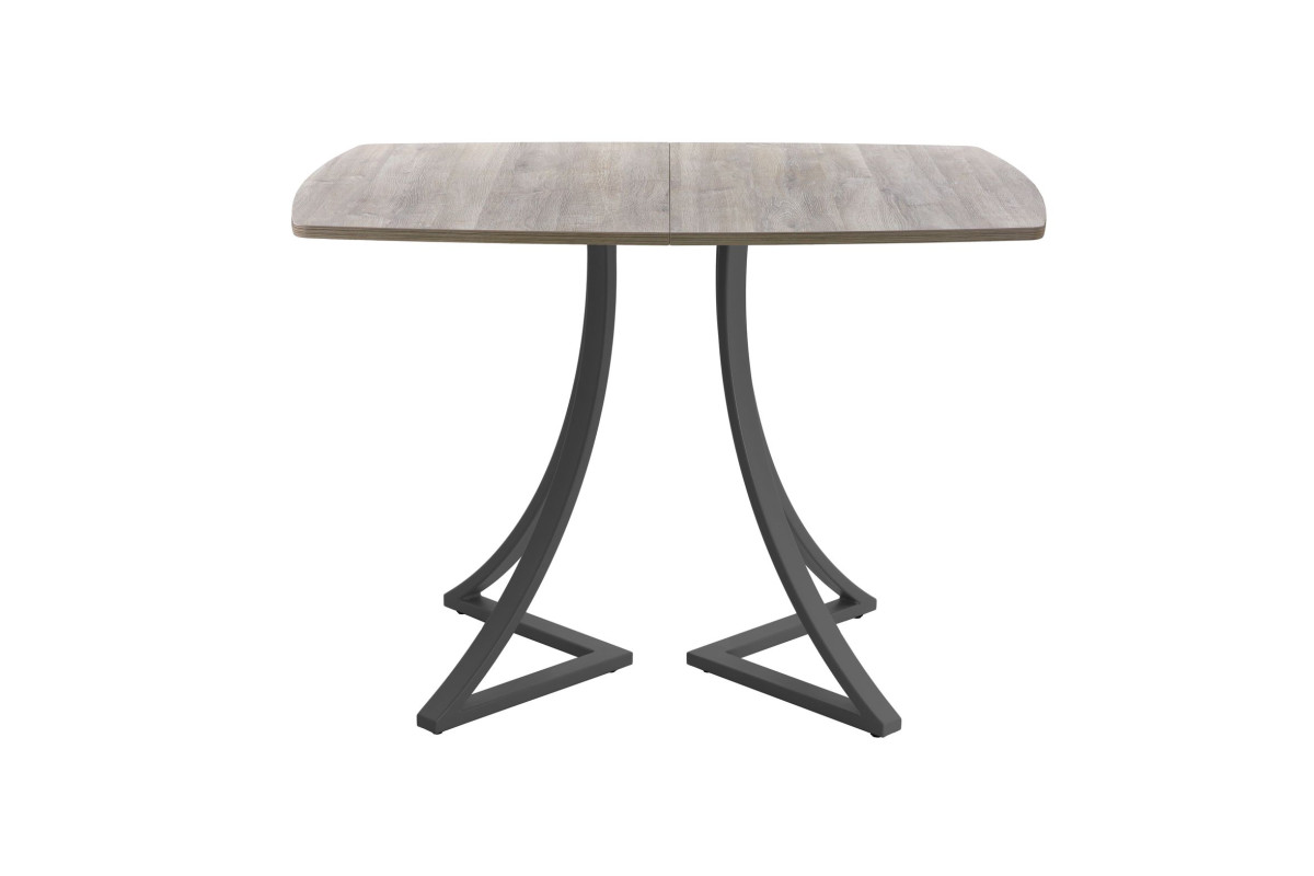 Обеденный стол AMC Elite (серии SLIM) / E24(1200) D6 (графит/Дуб Уайт-Ривер песочно-бежевый)