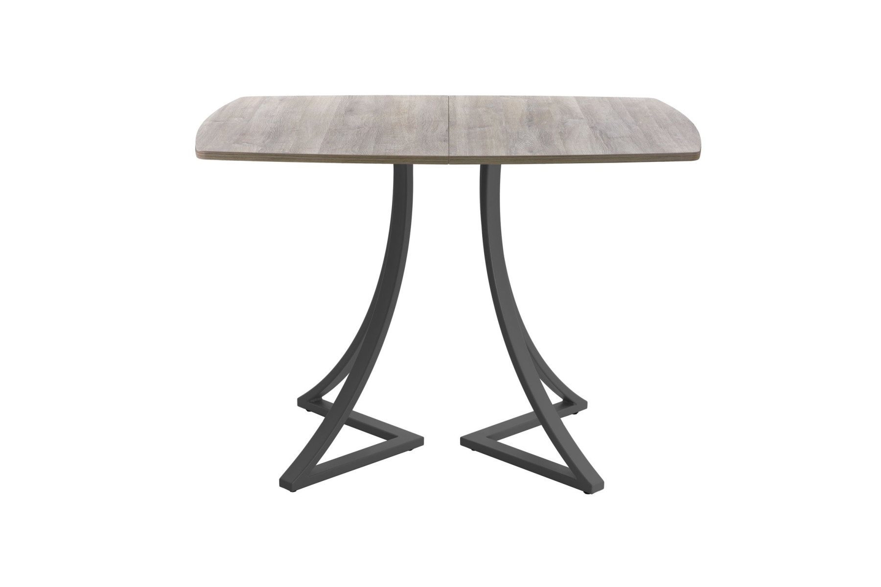 Обеденный стол AMC Elite (серии SLIM) / E24(1100) D6 (графит/Дуб Уайт-Ривер песочно-бежевый)