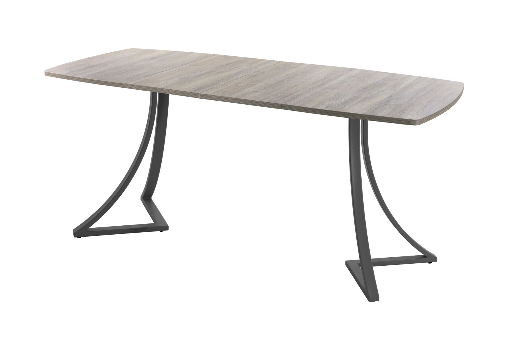 Обеденный стол AMC Elite (серии SLIM) / E24(1100) D6 (графит/Дуб Уайт-Ривер песочно-бежевый)