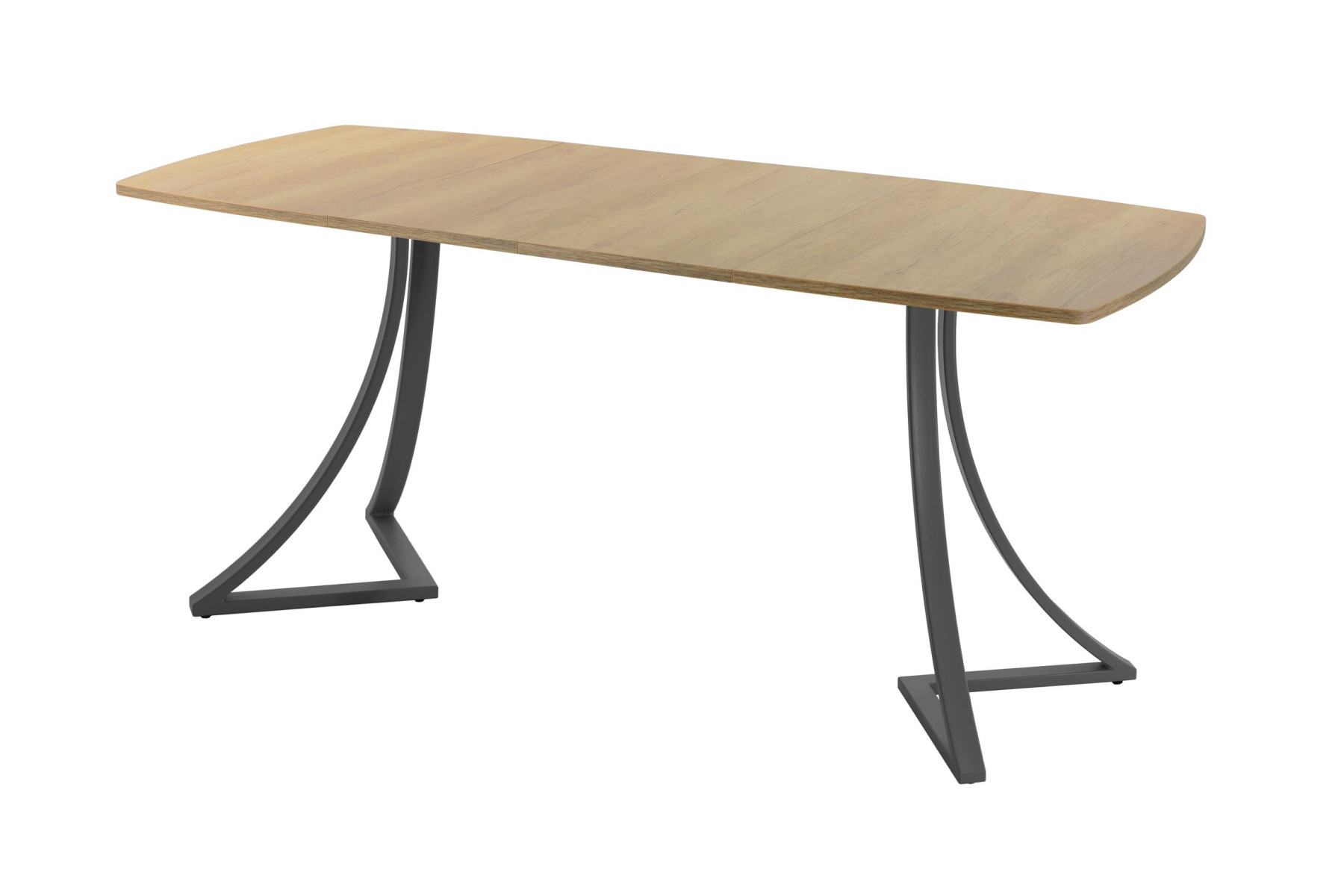 Обеденный стол AMC Elite (серии SLIM) / E24(1100) D6 (графит/Дуб Небраска Натуральный)