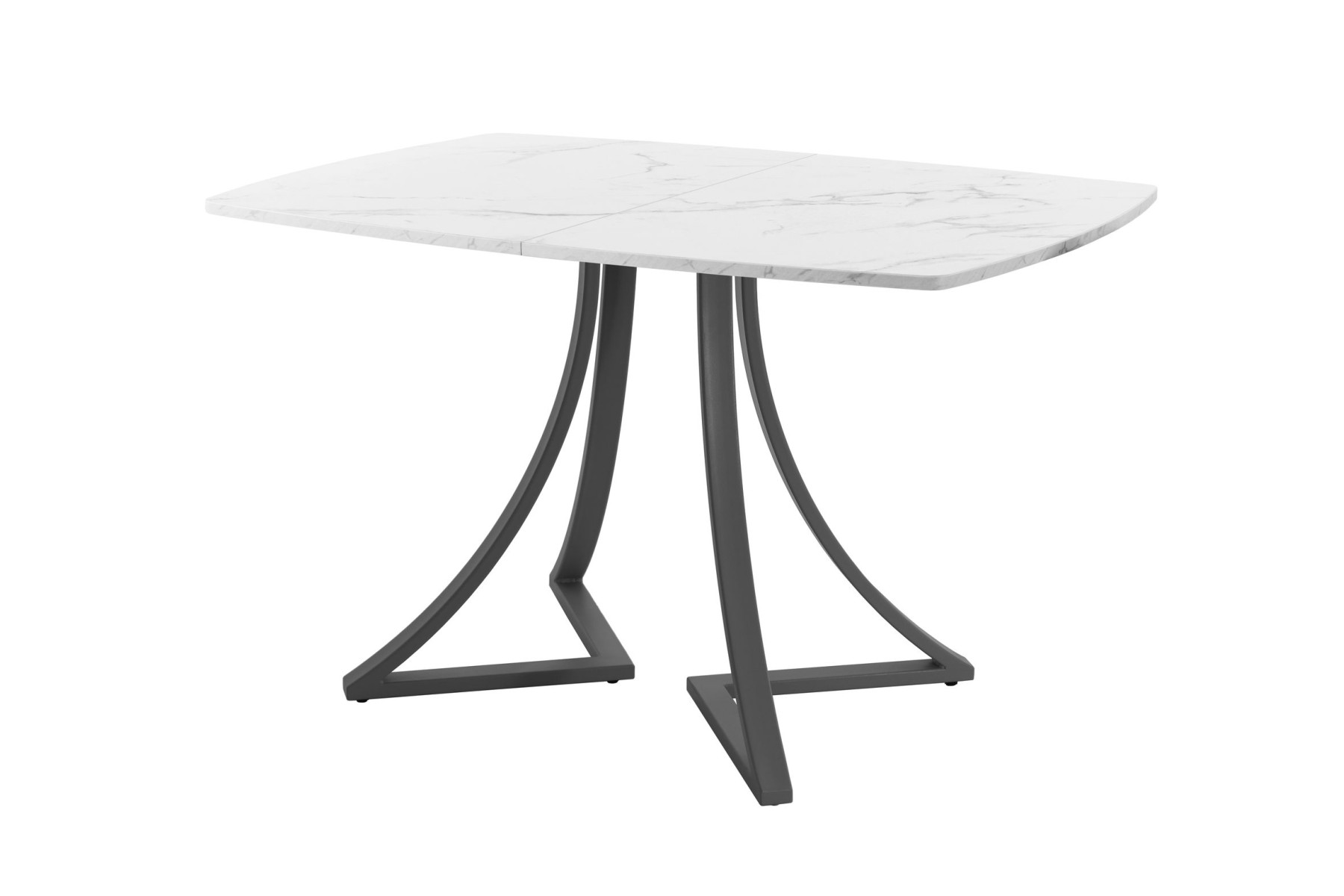 Обеденный стол AMC Elite (серии SLIM) / E24(1200) D6 (графит/Мрамор Кристалл)