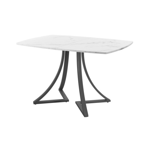 Обеденный стол AMC Elite (серии SLIM) / E24(1100) D6 (графит/Мрамор Кристалл)