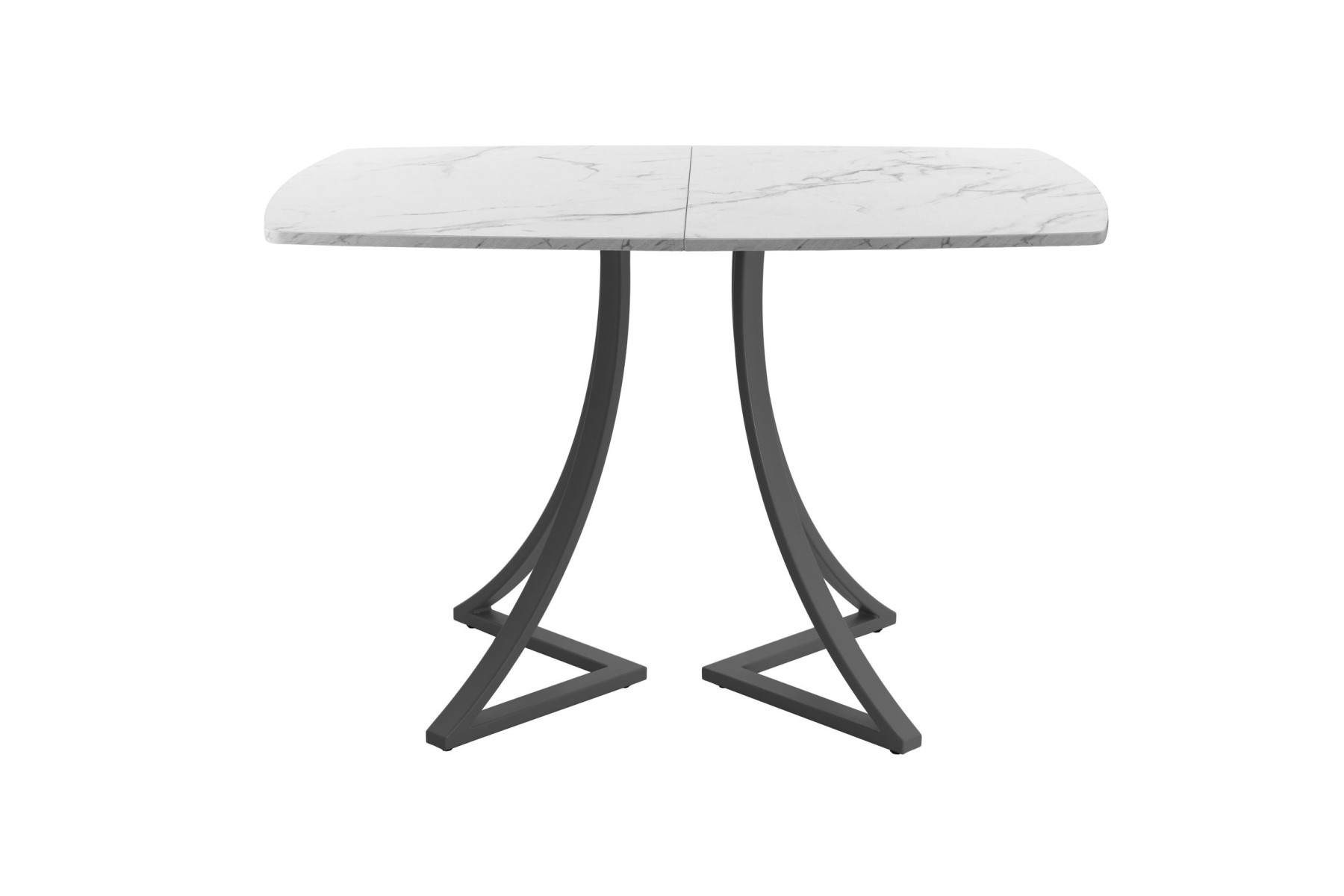 Обеденный стол AMC Elite (серии SLIM) / E24(1200) D6 (графит/Мрамор Кристалл)