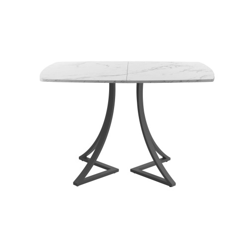 Обеденный стол AMC Elite (серии SLIM) / E24(1100) D6 (графит/Мрамор Кристалл)