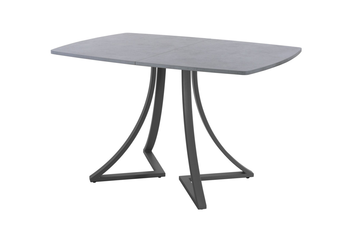 Обеденный стол AMC Elite (серии SLIM) / E24(1100) D6 (графит/Бетон Чикаго светло-серый)