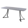 Обеденный стол AMC Elite (серии SLIM) / E24(1100) D6 (графит/Бетон Чикаго светло-серый)
