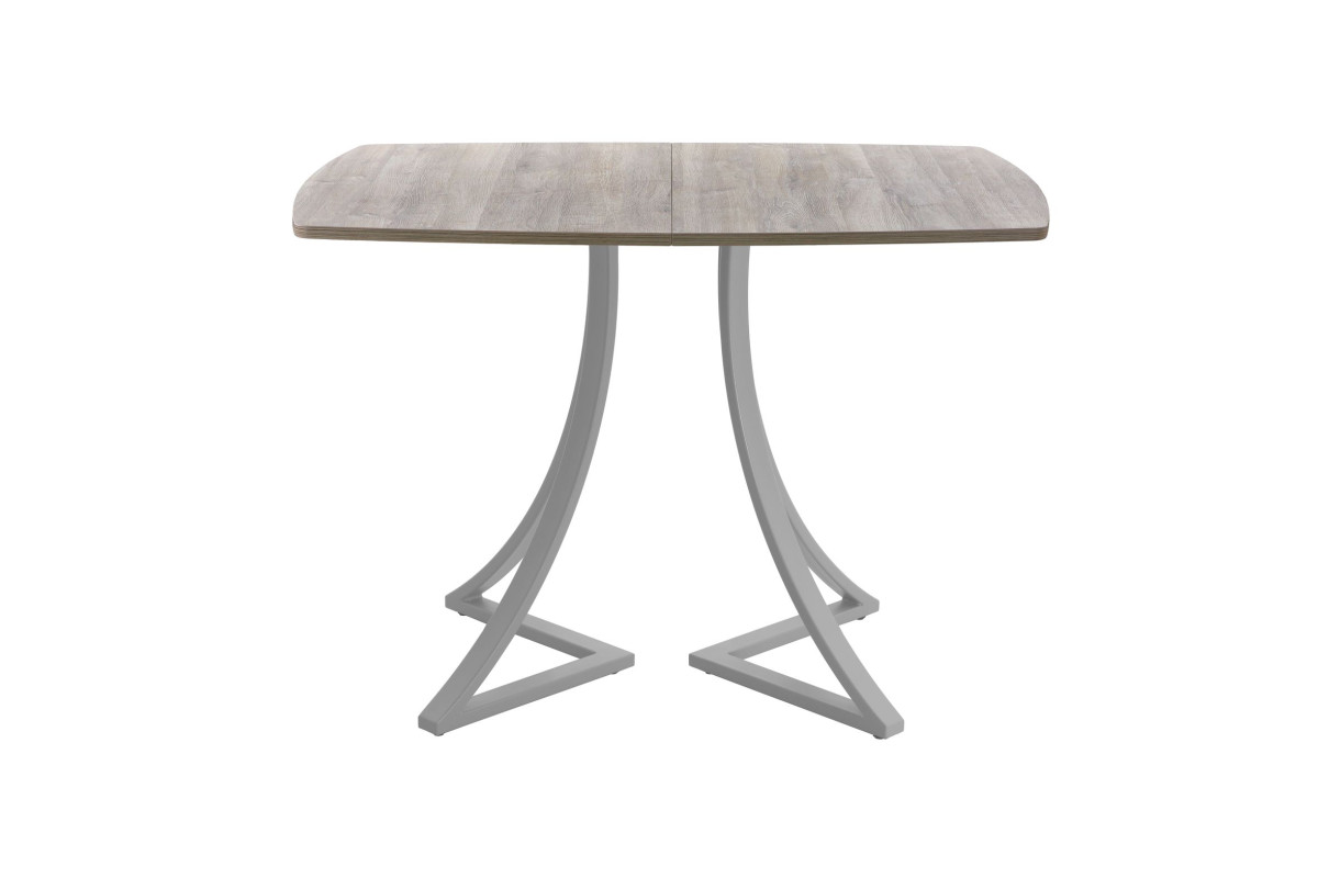 Обеденный стол AMC Elite (серии SLIM) / E24(1200) D6 (серебро/Дуб Уайт-Ривер песочно-бежевый)