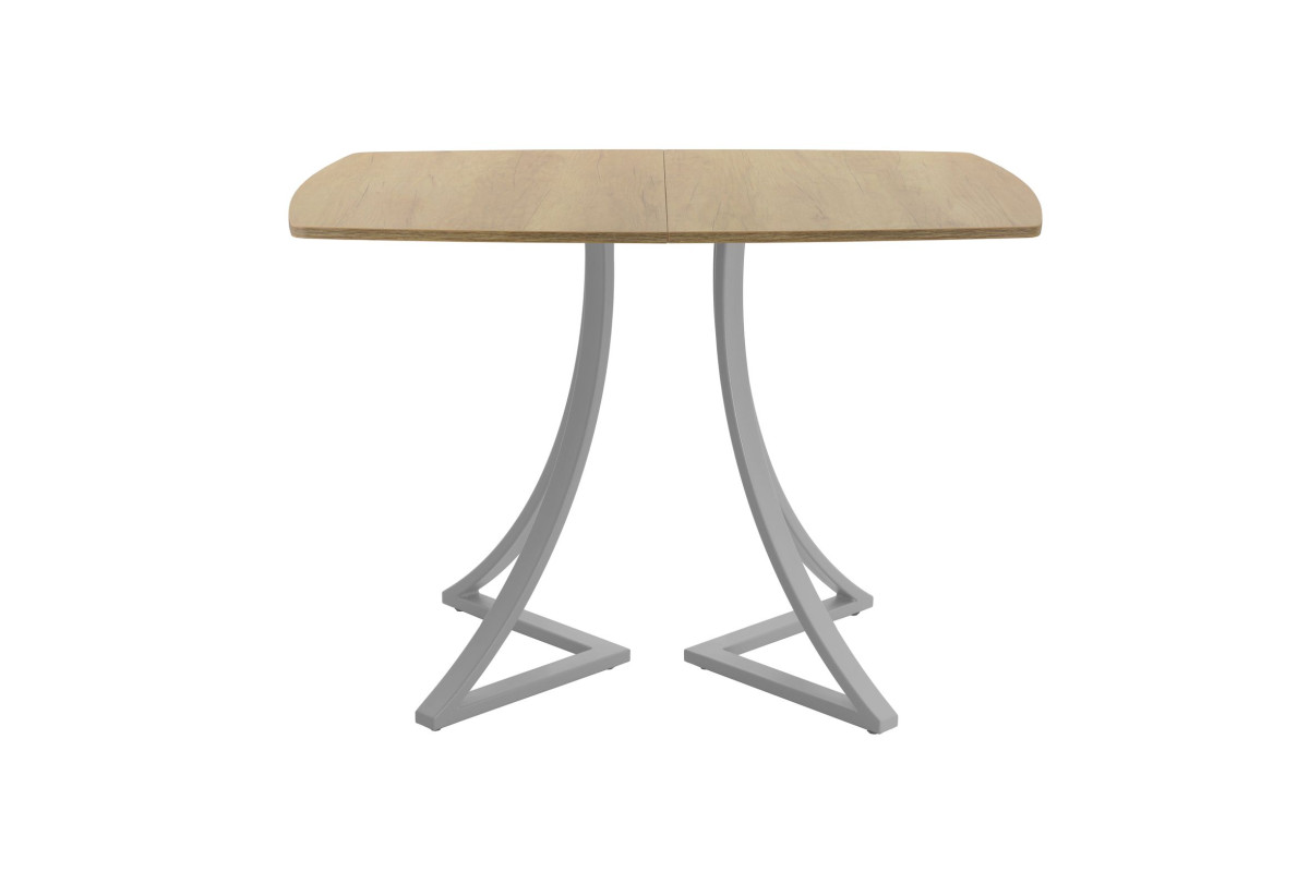 Обеденный стол AMC Elite (серии SLIM) / E24(1200) D6 (серебро/Дуб Небраска Натуральный)