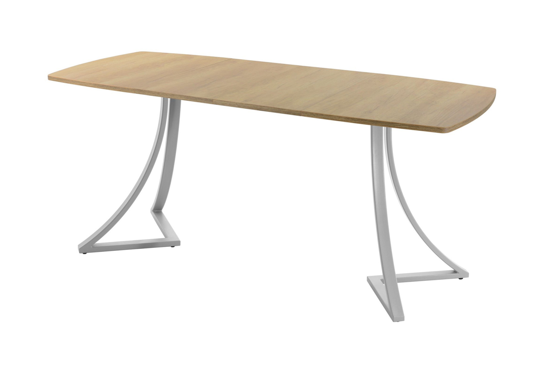 Обеденный стол AMC Elite (серии SLIM) / E24(1200) D6 (серебро/Дуб Небраска Натуральный)