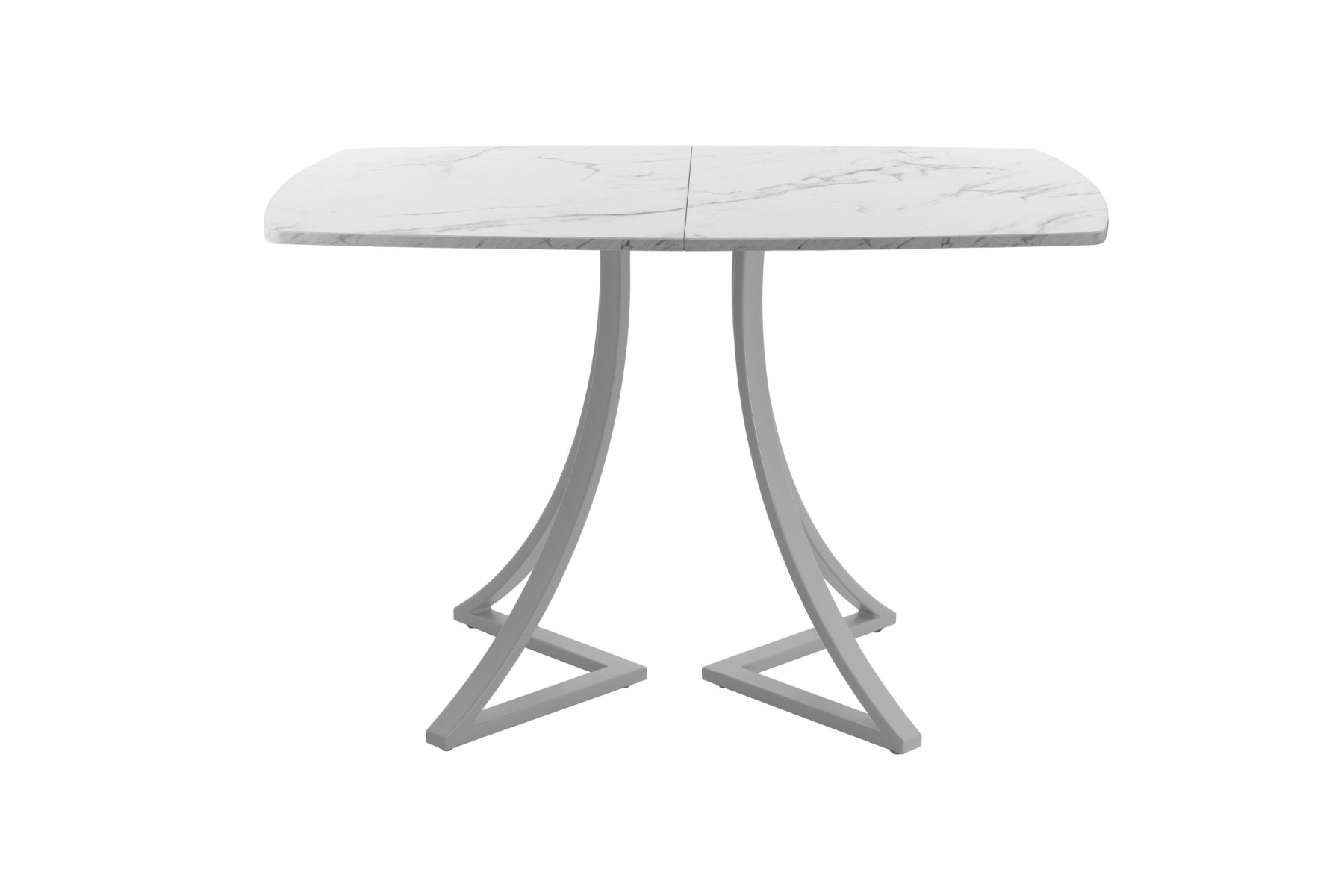 Обеденный стол AMC Elite (серии SLIM) / E24(1200) D6 (серебро/Мрамор Кристалл)