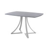Обеденный стол AMC Elite (серии SLIM) / E24(1200) D6 (серебро/Бетон Чикаго светло-серый)