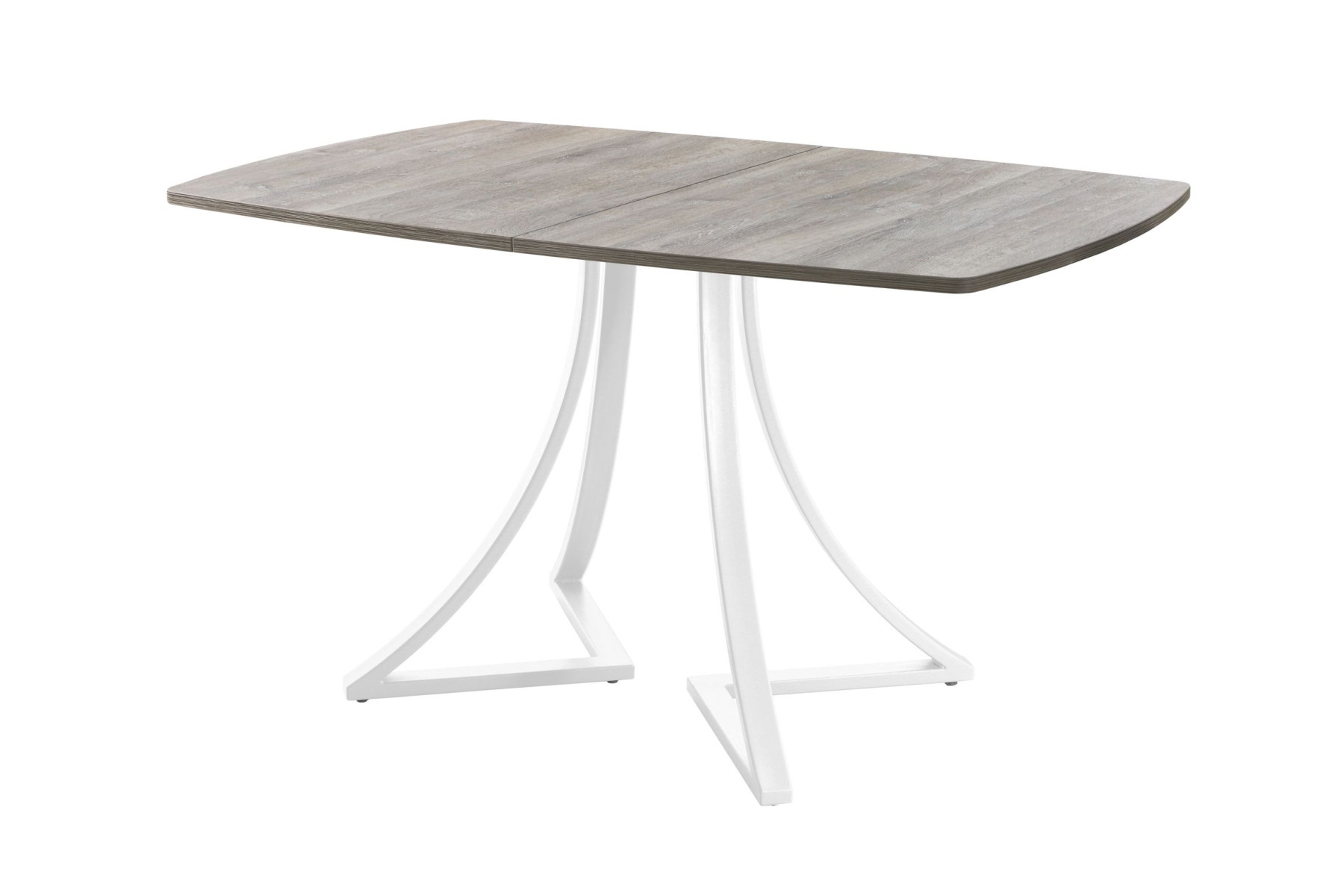 Обеденный стол AMC Elite (серии SLIM) / E24(1100) D6 (белый/Дуб Уайт-Ривер песочно-бежевый)