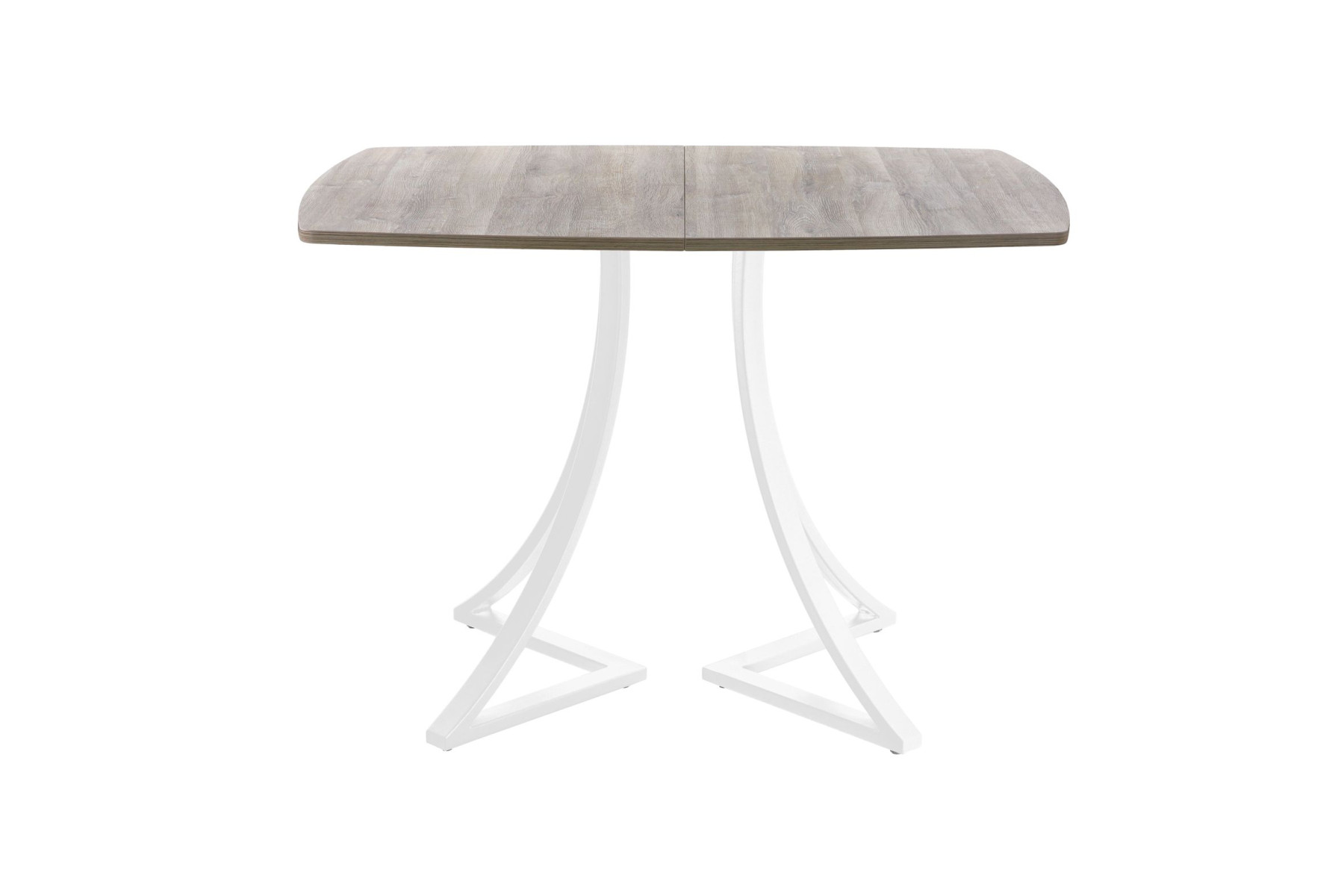 Обеденный стол AMC Elite (серии SLIM) / E24(1100) D6 (белый/Дуб Уайт-Ривер песочно-бежевый)