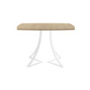 Обеденный стол AMC Elite (серии SLIM) / E24(1200) D6 (белый/Дуб Небраска Натуральный)