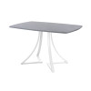 Обеденный стол AMC Elite (серии SLIM) / E24(1100) D6 (белый/Бетон Чикаго светло-серый)