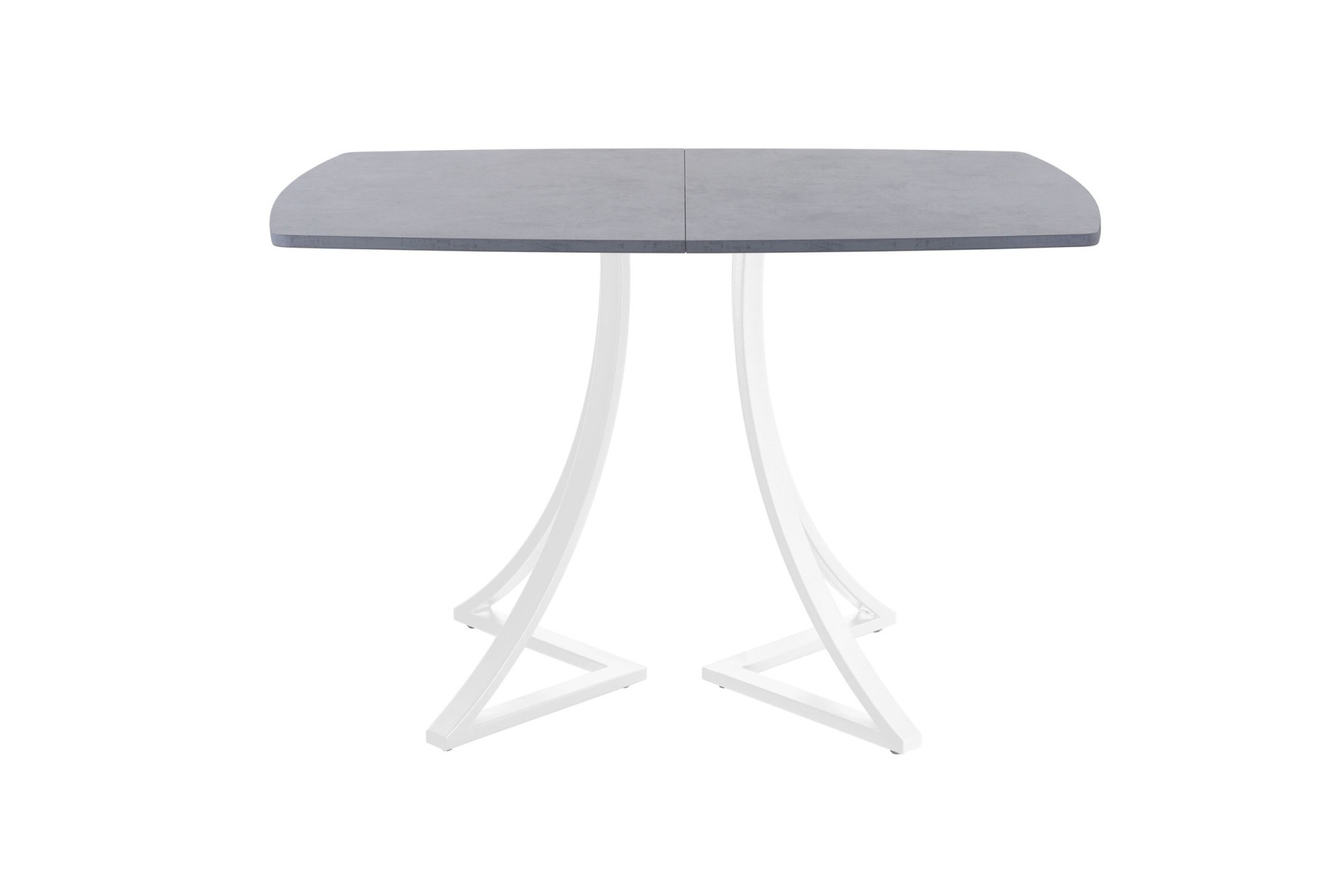 Обеденный стол AMC Elite (серии SLIM) / E24(1100) D6 (белый/Бетон Чикаго светло-серый)