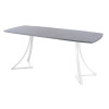 Обеденный стол AMC Elite (серии SLIM) / E24(1100) D6 (белый/Бетон Чикаго светло-серый)