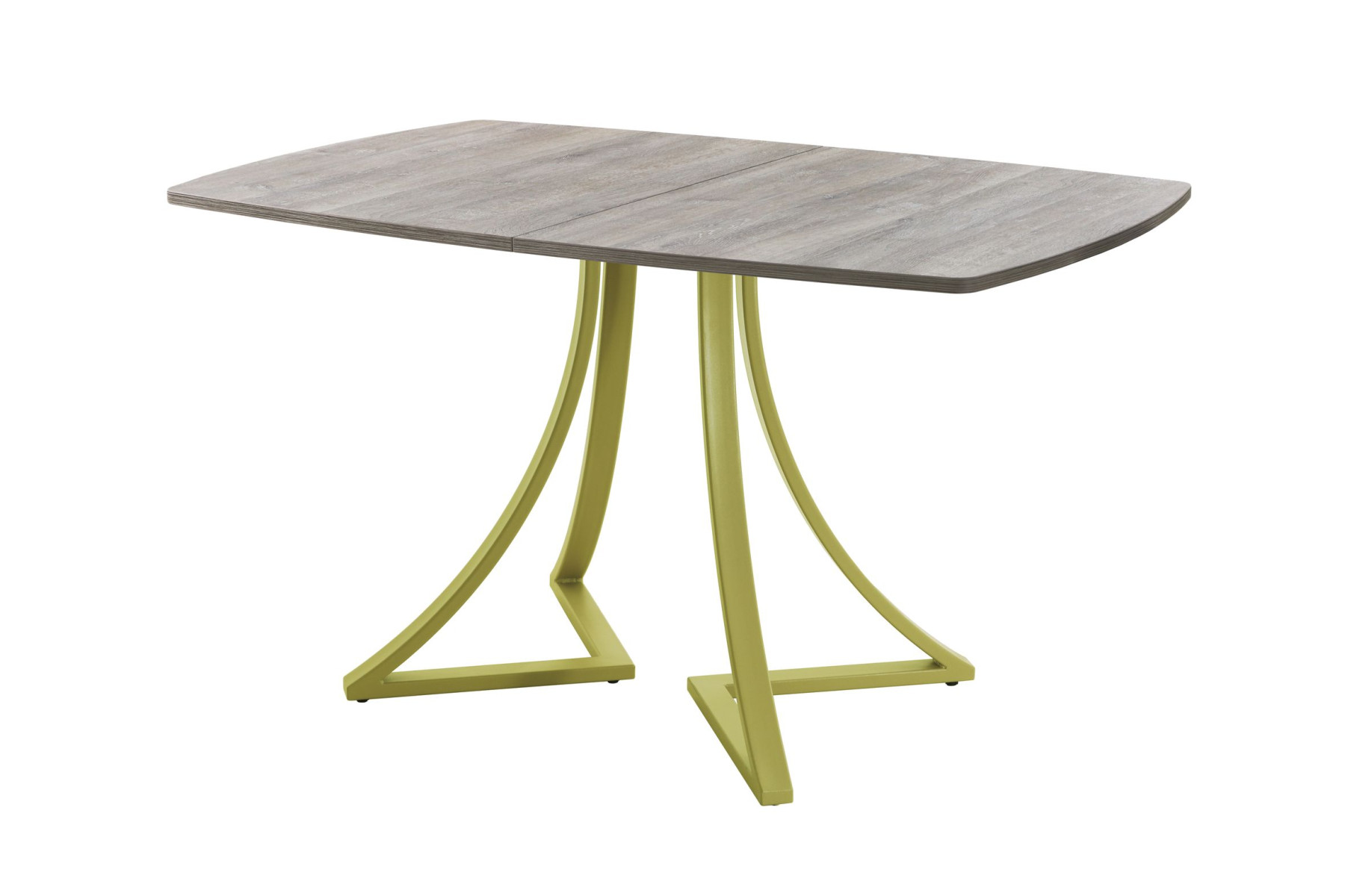 Обеденный стол AMC Elite (серии SLIM) / E24(1100) D6 (золото/Дуб Уайт-Ривер песочно-бежевый)