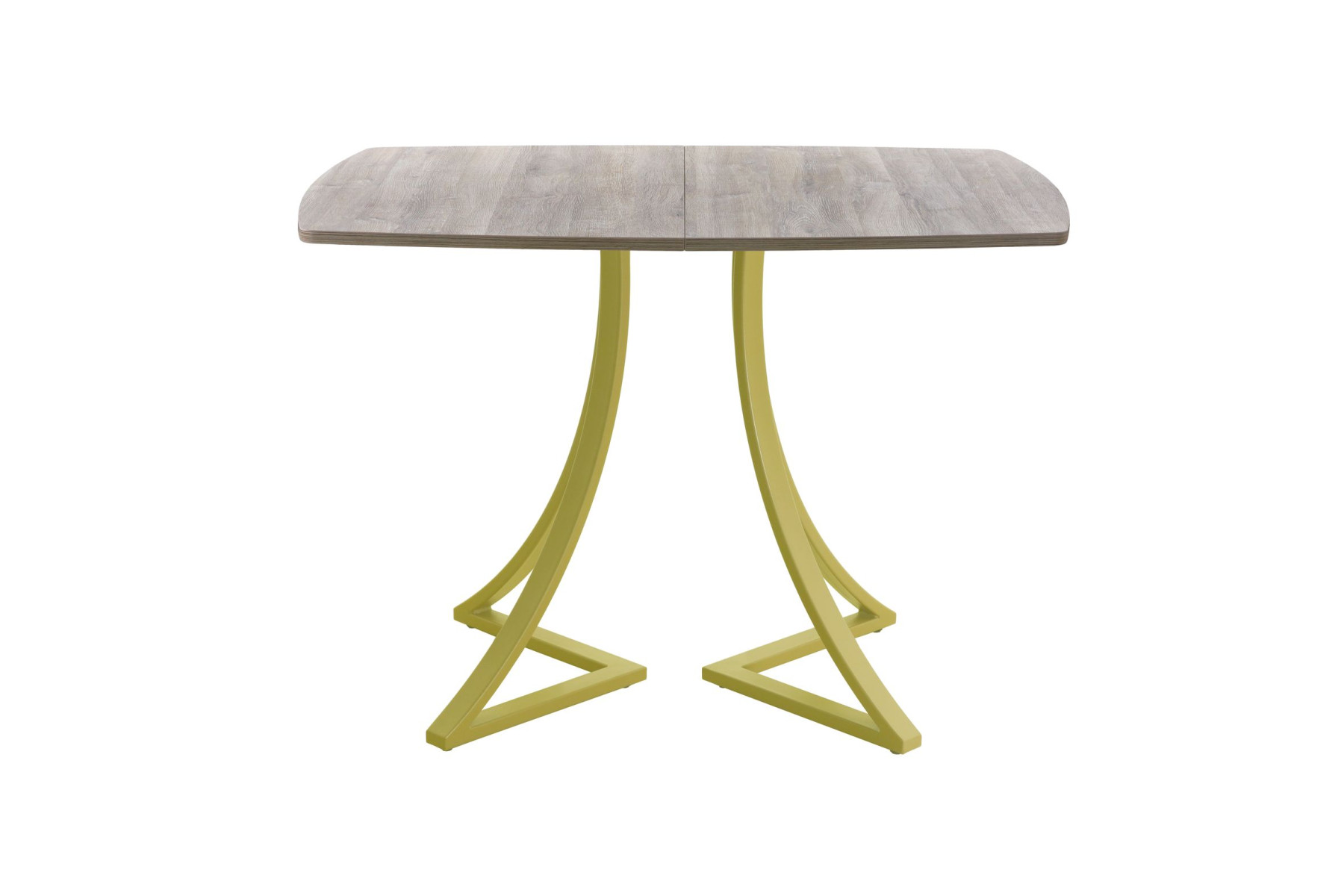 Обеденный стол AMC Elite (серии SLIM) / E24(1100) D6 (золото/Дуб Уайт-Ривер песочно-бежевый)