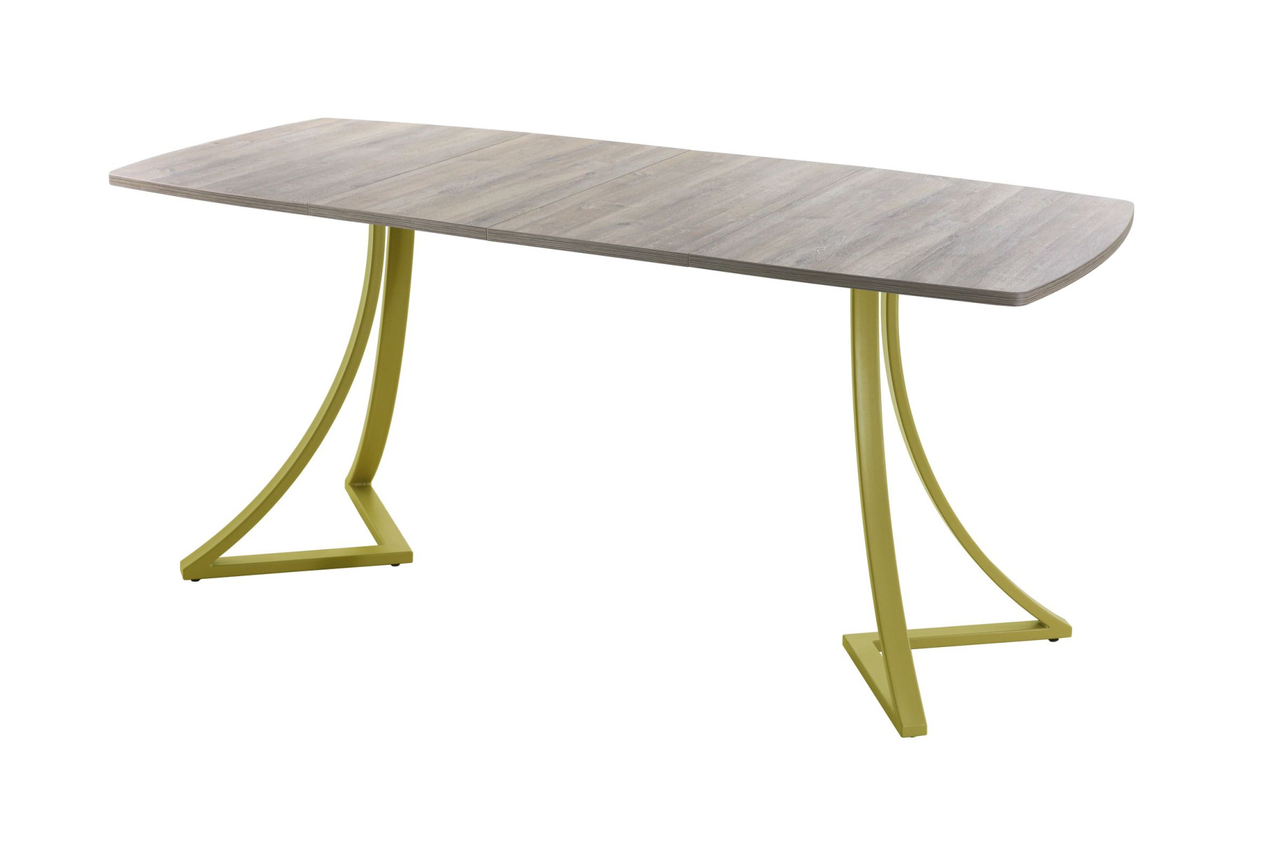 Обеденный стол AMC Elite (серии SLIM) / E24(1100) D6 (золото/Дуб Уайт-Ривер песочно-бежевый)