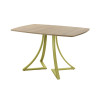 Обеденный стол AMC Elite (серии SLIM) / E24(1100) D6 (золото/Дуб Небраска Натуральный)