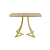 Обеденный стол AMC Elite (серии SLIM) / E24(1100) D6 (золото/Дуб Небраска Натуральный)