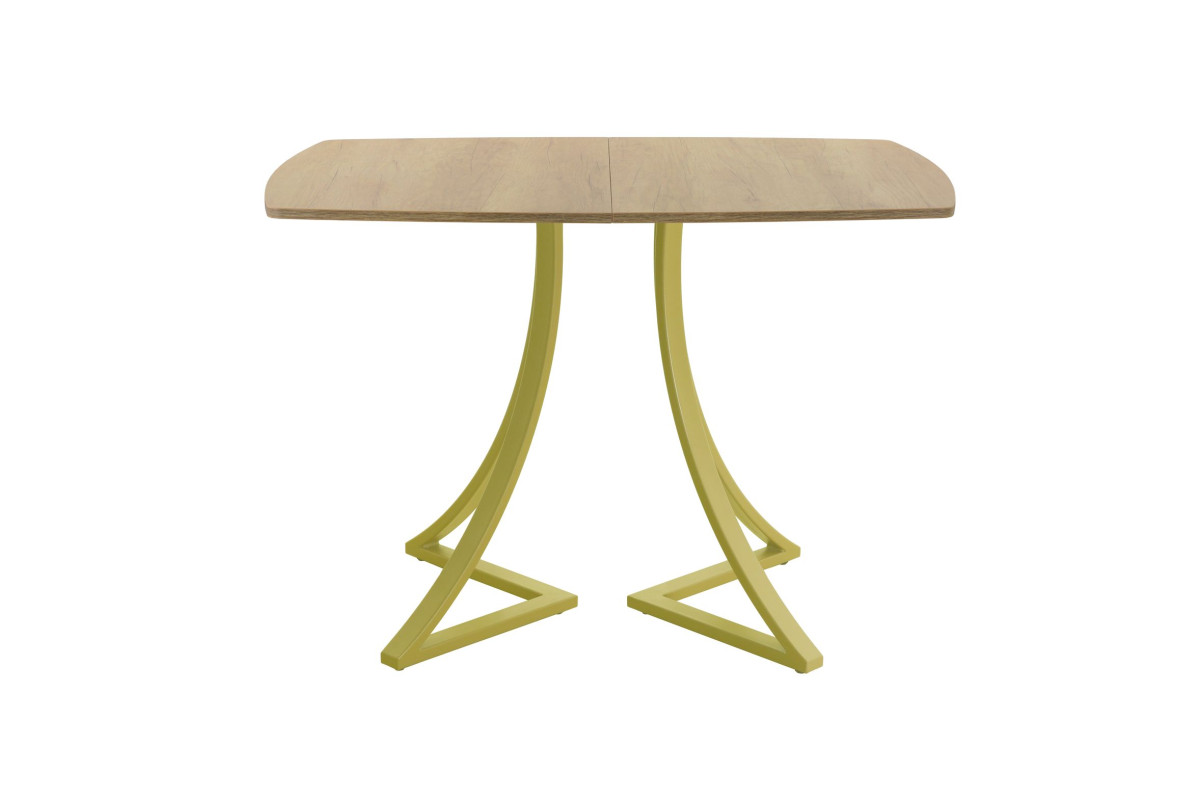 Обеденный стол AMC Elite (серии SLIM) / E24(1100) D6 (золото/Дуб Небраска Натуральный)