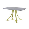 Обеденный стол AMC Elite (серии SLIM) / E24(1200) D6 (золото/Бетон Чикаго светло-серый)